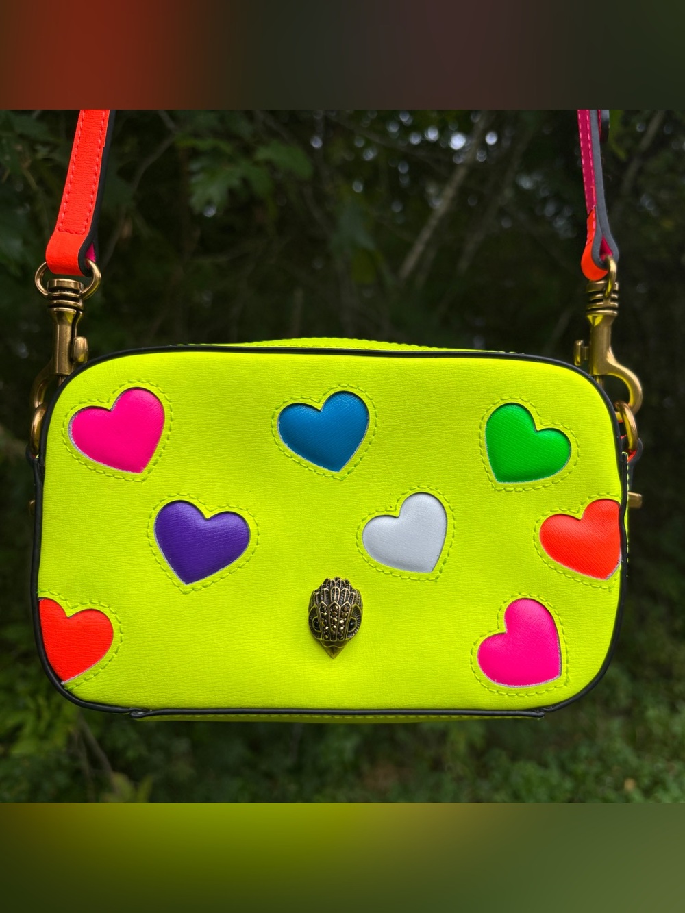 Kurt Geiger London Shoreditch Neon Heart Camera Bag